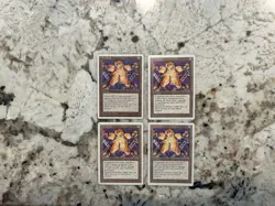 Mtg The Rack Revised 4th x4 - Magic the Gathering Revised The Rack 4th Played - Image 1