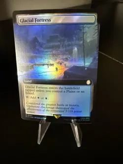 MTG Glacial Fortress - Foil - Extended Art, Fallout, English - Image 1