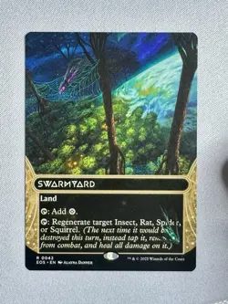 Wizards of the Coast Swarmyard Edge of Eternities 0042 Foil Rare Land Full Art - Image 1