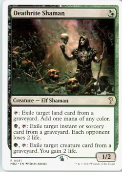 Deathrite Shaman (White Border) 81 Rare Mystery Booster 2 Near Mint - Image 2
