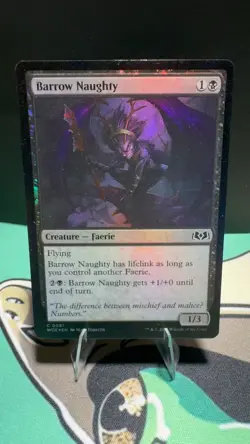 Barrow Naughty 81 Common Wilds of Eldraine Magic: The Gathering Foil MP - Image 1