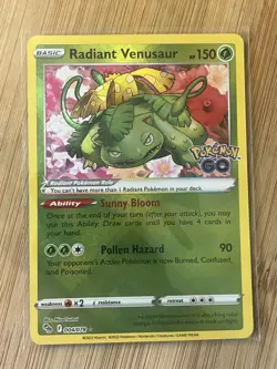 Pokemon TCG Radiant Venusaur 004/078 Holo Rare HP150 Lightly Played Card English - Image 1