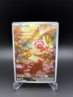 Pokemon Stufful Me01: Mega Evolution Illustration Rare 154/132 Holo - Image 1