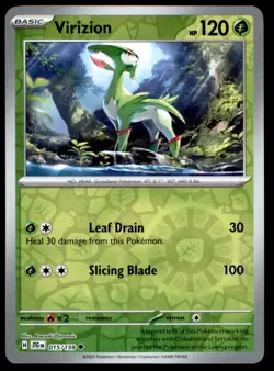 Virizion 015/159 Uncommon Journey Together Pokemon Reverse Holo Near Mint - Image 1