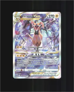 Zeraora VSTAR GG43/GG70 Holo VSTAR Rare Crown Zenith Galarian Gallery Pokemon NM - Image 1