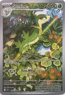Servine 088/086 Holo Illustration Rare Black Bolt Pokemon NM - Image 1