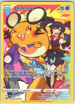 Dedenne TG07/TG30 Holo Brilliant Stars Trainer Gallery Pokemon NM - Image 1