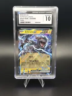 Pokemon - Zekrom ex - Black Bolt 034/086 - CGC 10 - Image 1