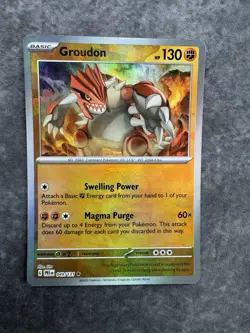Groudon 49/131 2025 SV Prismatic Evolutions Master Ball Reverse Holo Rare MINT - Image 1