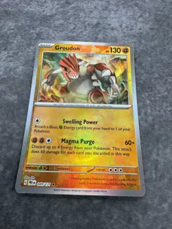 Groudon 49/131 2025 SV Prismatic Evolutions Master Ball Reverse Holo Rare MINT - Image 3