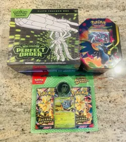Pokemon TCG Ascended Hero’s 2 Pack, Charizard Tin, And Perfect Order ETB Sealed - Image 2