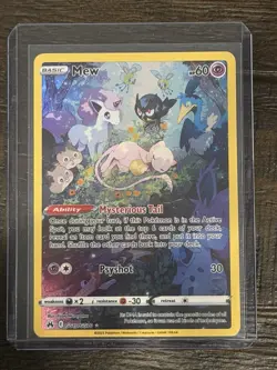 Pokemon Mew GG10/GG70 Crown Zenith Galarian Gallery Holo Full Art Ultra Rare - Image 2
