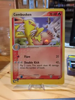 JUMBO Pokemon 2003 COMBUSKEN Winner Black Star Promo #009 RARE!! NM - Image 1