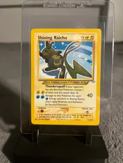 Pokemon TCG Shining Raichu 111/105 *SECRET RARE* Neo Destiny 111/105 (HP) - Image 1