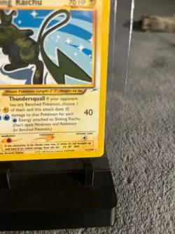 Pokemon TCG Shining Raichu 111/105 *SECRET RARE* Neo Destiny 111/105 (HP) - Image 2