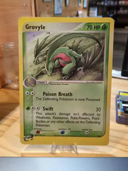 JUMBO Pokemon 2003 GROVYLE Winner Black Star Promo #004 RARE!! NM - Image 1
