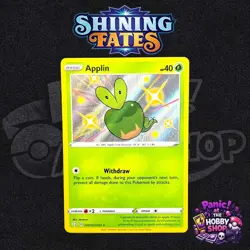Applin SV012/SV122 Shining Fates: Shiny Vault Shiny Holo Rare Pokemon TCG NM - Image 1