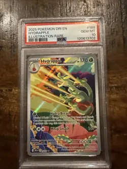 2025 Pokemon DRI EN Hydrapple Illustration Rare PSA 10 - Image 1