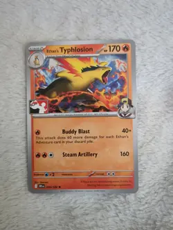 Pokemon TCG Ethans Typhlosian 034/182 Non Holo Pokemon Play Prize Pack Series - Image 1