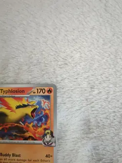 Pokemon TCG Ethans Typhlosian 034/182 Non Holo Pokemon Play Prize Pack Series - Image 3