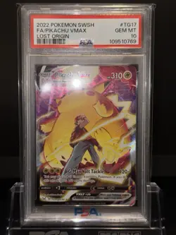 PSA 10 PIKACHU VMAX TG17/TG30 FULL ART LOST ORIGIN POKEMON ⚡ - Image 2