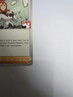 Team Rocket's Ariana Pokemon Prize Pack Series 8 Promo Non Holo - Image 5