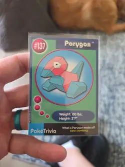 Porygon 137 - PokeTrivia - Burger King Promo - Scene 10 - Vintage - Pokemon - Image 1