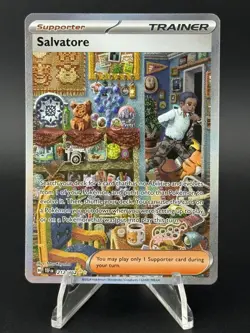 POKEMON TCG CGC GEM 10 Salvatore Temporal Forces 212/162 SIR - Image 1
