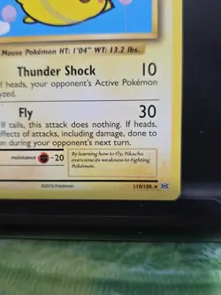 Flying Pikachu 110/108 XY (2016) Evolutions Rare Pokemon TCG - Image 3