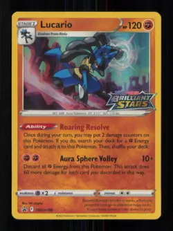 HOLO LUCARIO PROMO HOLO SWSH186 NM POKEMON - Image 1