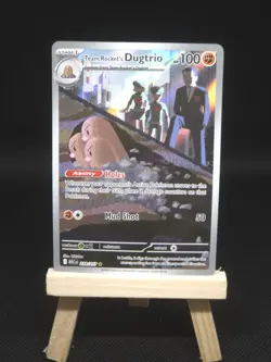 Pokemon TCG Team Rocket's Dugtrio 239/217 ASC Full Art Holo - Image 1