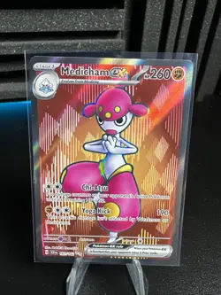 Pokemon TCG - Medicham ex 161/142 - Stellar Crown - Ultra Rare - Holo - NM - Image 1
