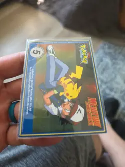 Pokemon Burger King PokeTrivia Non-perforated Poliwhirl #61 - Image 5