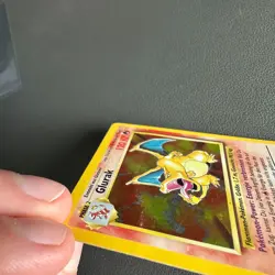 Pokemon GERMAN Glurak Charizard Holo Base Set 4/102 - DMG - Image 3