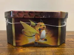 Pokemon TCG: Sun & Moon Hidden Fates Raichu GX Tin - Factory Sealed - English - Image 4