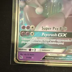 Pokemon Mewtwo GX Battle Academy Promo Stamped 031/068 180 HP Holo English 2019 - Image 5