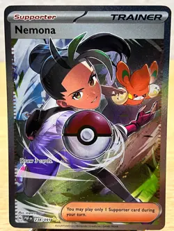 Paldean Fates Nemona 238/091 Special Illustration Rare Pokemon NM/M - Image 1