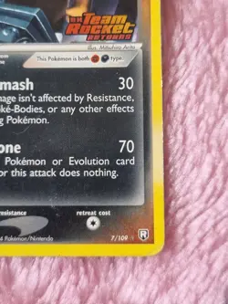 Pokemon Dark Marowak • EX Team Rocket Returns • 7/109 • Stamped HP condition - Image 4