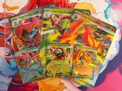 Pokemon TCG Mega Meganium Emboar Feraligatr MEP 034 035 036 Regular+Jumbo Promo - Image 1