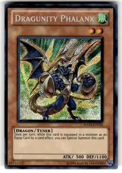 Yugioh Dragunity Phalanx HA03-EN035 Secret Rare NM - Image 1