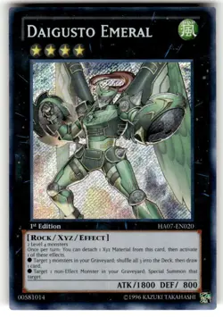 Yugioh Daigusto Emeral HA07-EN020 Secret Rare 1st Ed NM - Image 1