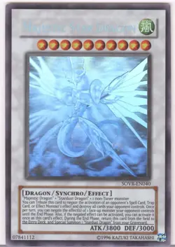 MAJESTIC STAR DRAGON YU-GI-OH TCG GHOST RARE #SOVR-EN040 STARDUST OVERDRIVE MINT - Image 1