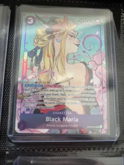 One Piece Black Maria OP08-074 Super Rare Foil Promotion Character Card English - Image 1