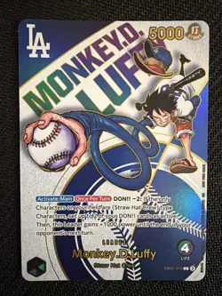 Monkey.D.Luffy (010) (Dodgers x ONE PIECE) EB02-010 Promo MP - Image 1