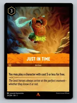 Just in Time - 29/204 - Rare Lorcana The First Chapter NM - Image 1