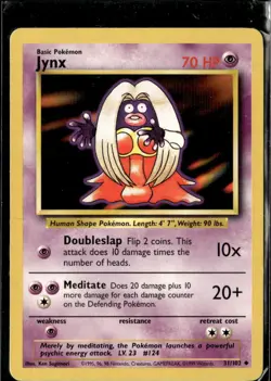 Pokemon Jynx 31/102 Base Set Non Holo Uncommon 2 Card Lot LP - Image 1