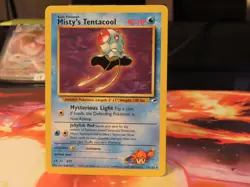 Misty's Tentacool Gym Heroes Rare Non Holo WOTC LP Pokemon Card Vintage - Image 1