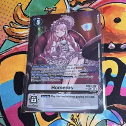Bandai Homeros Tamer SEC Foil Security Effect Card Digimon BT24-102 - Image 1