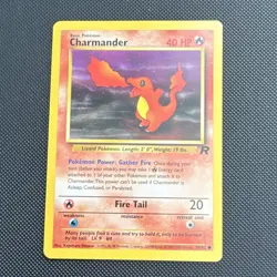 Pokemon Charmander Team Rocket Common Regular Unlimited English 50/82 2000 Card - Image 1