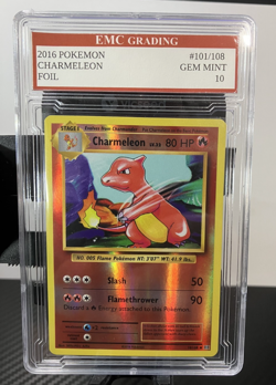 CHARMELEON 2016 HOLO FOIL #128/202 Pokemon RARE Card GRADED 10 MINT - Image 1